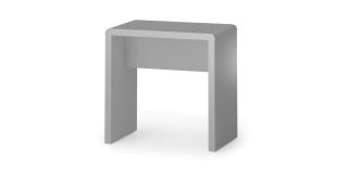 Manhattan Dressing Stool - Grey - Grey High Gloss - Lacquered MDF