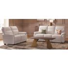 Aran 3 + 2 Cashmere Static Semi Aniline Leather Sofa Set With USB Also Available In Grey And Tan