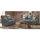 Aran 3 + 2 Grey Static Semi Aniline Leather Sofa Set With USB Also Available In Cashmere And Tan