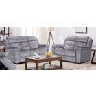 York 3 + 2 Grey Static Luxury Fabric Sofa Set Also Available In Blue