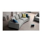 Albert Grey Fabric Curved 4 + 1 Sofa Set With Chrome Legs Newtrend Available In A Range Of Leathers And Colours 10 Yr Frame 10 Yr Pocket Sprung 5 Yr Foam Warranty