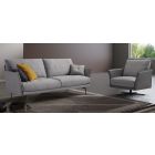 Hamilton Grey Fabric 3 Seater Sofa With Swivel Chair Newtrend Available In A Range Of Leathers And Colours 10 Yr Frame 10 Yr Pocket Sprung 5 Yr Foam Warranty