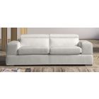 Sensation White 3 + 2 Leather Sofas With Adjustable Headrests And Wooden Legs Newtrend Available In A Range Of Leathers And Colours 10 Yr Frame 10 Yr Pocket Sprung 5 Yr Foam Warranty