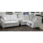 Dublin Grey Small LHF Fabric Corner + 2 Seater Sofa With Wooden Legs - Few Marks (see images) Ex-Display Showroom Model 49598