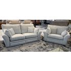 Miami Grey Fabric 3 + 2 Electric Recliners With USB Ports + Static Loveseat - Other Combinations And Fabrics Available