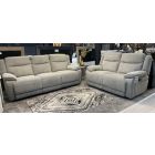 Herbert Light Grey Fabric 3 + 2 Manual Recliners Sofa Set