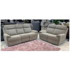 Sofia Beige Fabric 3 + 2 Sofa Set Electric Recliners With USB Ports 50321