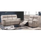 Lucia 3 + 2 Pearl Grey Electric Recliner Set Also Available In Black 50392
