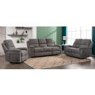 Danielle 3 + 2 + 1 Electric Recliners Upholstered In A Tactile Ash Hopsack Fabric With USB Ports - Anteploe Also Available 50403