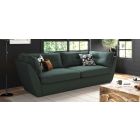 Randel 4 + 3 Green Fabric Sofa Set With Wooden Legs Other Combinations And Fabrics Available