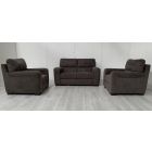 Lucca Brown Fabric 2 + 1 + 1 Static Sofa Set Sisi Italia With Wooden Legs High Street Furniture Store Cancellation 50565