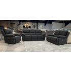 Holdon 3 + 2 + 1 Charcoal Grey Electric Recliner Sofa Set
