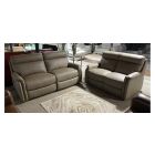 Fox Brown Newtrend Semi Aniline 3 Electric With Usb And 2 Seater Static Sofa Set