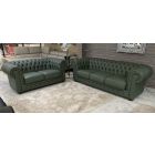 Chester 3 + 2 Chesterfield Newtrend Sofa Set With Wooden Legs Other Colours Avaiable Delivery 10-12 Weeks