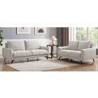 Barnaby 3 + 2 Seater Oatmeal Fabric Sofa Set With Metal Legs