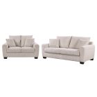 Solane Mocha Fabric 3 + 2 Sofa Set 