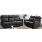 Arizona Slate Fabric 3 + 2 Sofa Set Manual Recliners