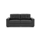 Gemona Black Bonded Leather 3 + 2 Sofa Set 