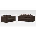 Dylan 3 + 2 Seater Chocolate Jumbo Cord