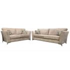 Marley 4 + 2 Mink Fabric Sofa With Metal Legs - Other Colours In Fabric Cushions And Feet Available - 8 Weeks Lead Time
