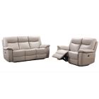 Lucia 3 + 2 Pearl Grey Electric Recliner Set Also Available In Black And Taupe Grey
