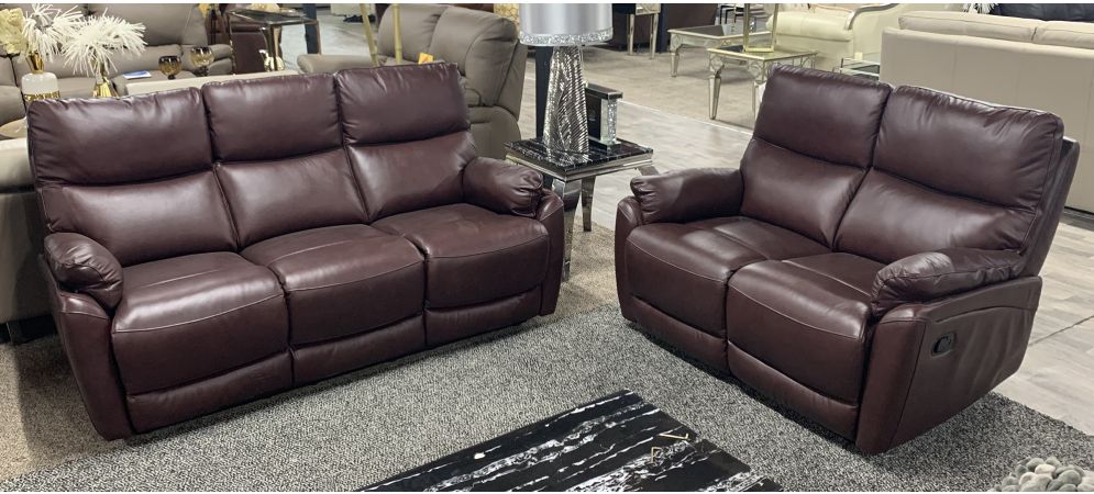 Capri Wine 3 2 Leather Manual Recliner Sofa Set World Leather Manual Recliner Sofa Set, 3 Seater Recliner Leather Sofa Costco