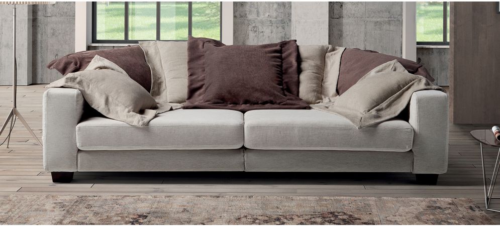 Easylounge Grey 4 Seater Fabric Sofa With Adjustable Seating And Wooden Legs Newtrend Available In A Range Of Leathers And Colours 10 Yr Frame 10 Yr