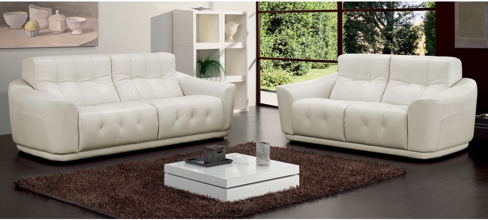 Yr Foam Warranty Leather Sofa, White Leather Sofa Set