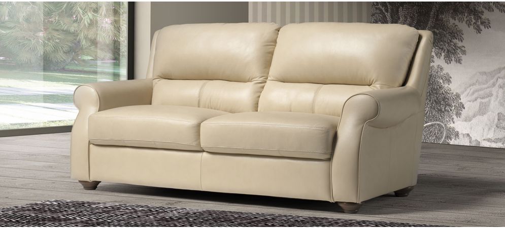 answer Alcatraz Island Precursor Classic Cream Leather 3 + 2 Sofa Set With Wooden Legs Newtrend Available In  A Range Of Leathers And Colours 10 Yr Frame 10 Yr Pocket Sprung 5 Yr Foam  Warranty | Leather Sofa World