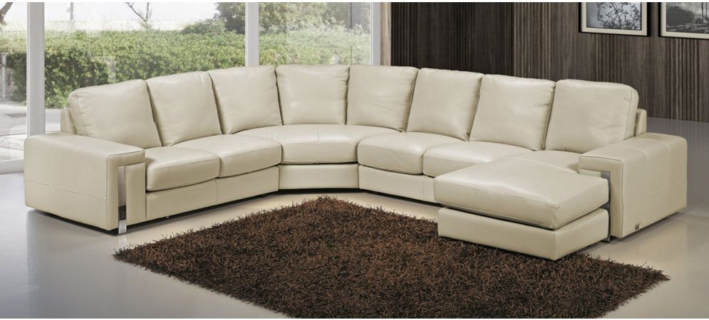 Leather Corner Sofa With Chaise, Dylan Leather Corner Sofa With Chaise Dimensions