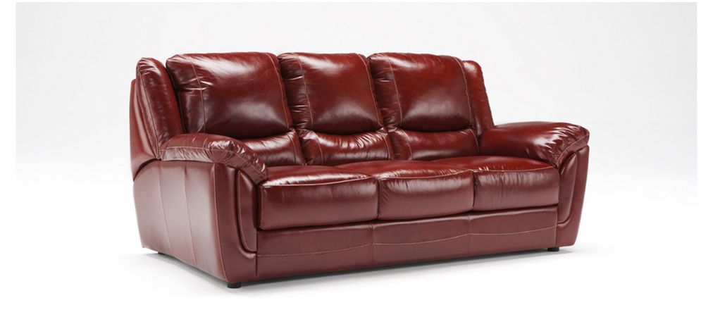 Semi Aniline Leather Sofa Bed Newtrend, Used Red Leather Sofa