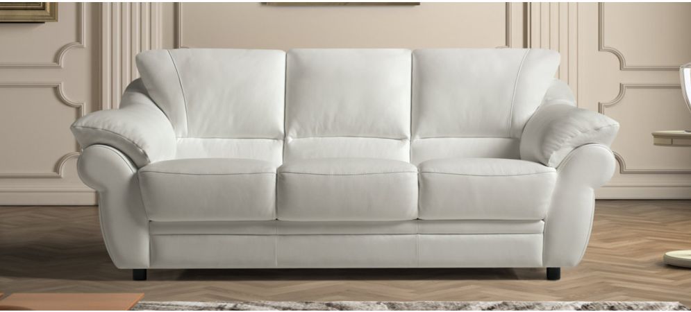 Nicole White Large Semi Aniline Leather Sofa Bed Newtrend Available In A Range Of Leathers And Colours 10 Yr Frame Pocket Sprung 5 Foam Warranty World Semi Aniline Leather Sofa Bed Newtrend, Brandon Leather Sofa
