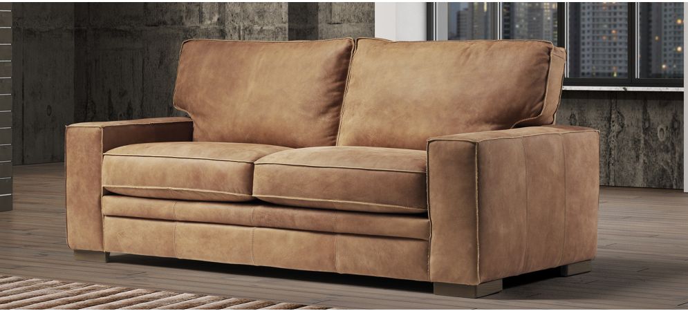 Reclining sofa with shop wooden legs