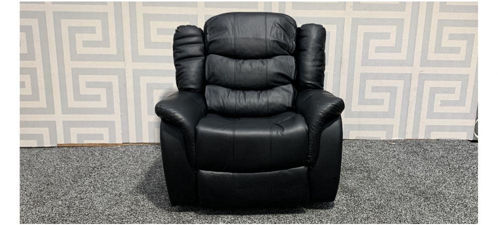 Black Bonded Leather Armchair Manual, Bonded Leather Recliner Swivel Chair