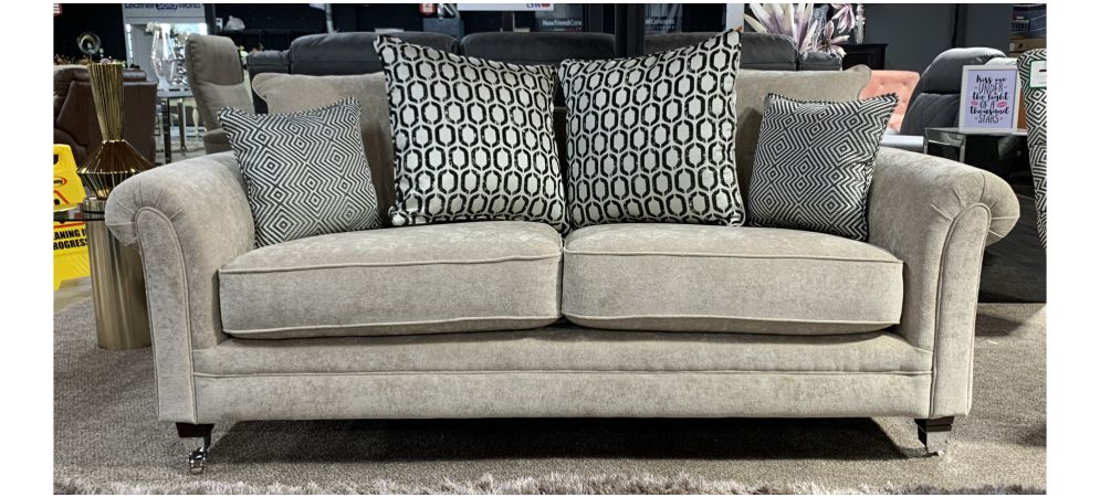 Beige shop fabric sofa