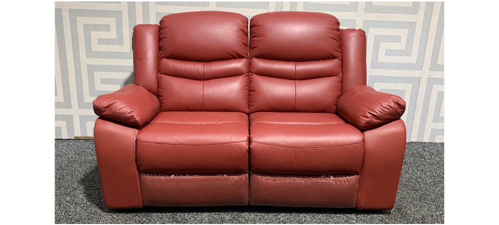 Contour Red Regular Leather Sofa Manual, 2 Seater Red Leather Recliner Sofa