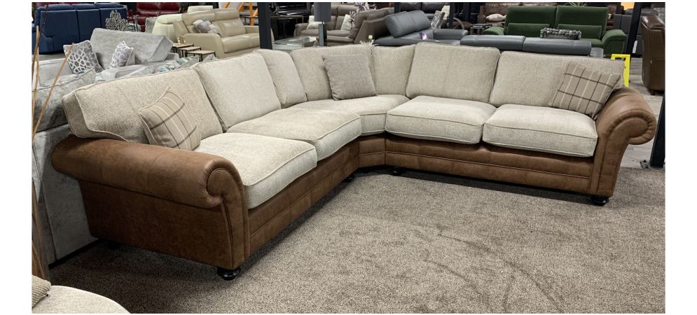 Two tone discount leather sofa