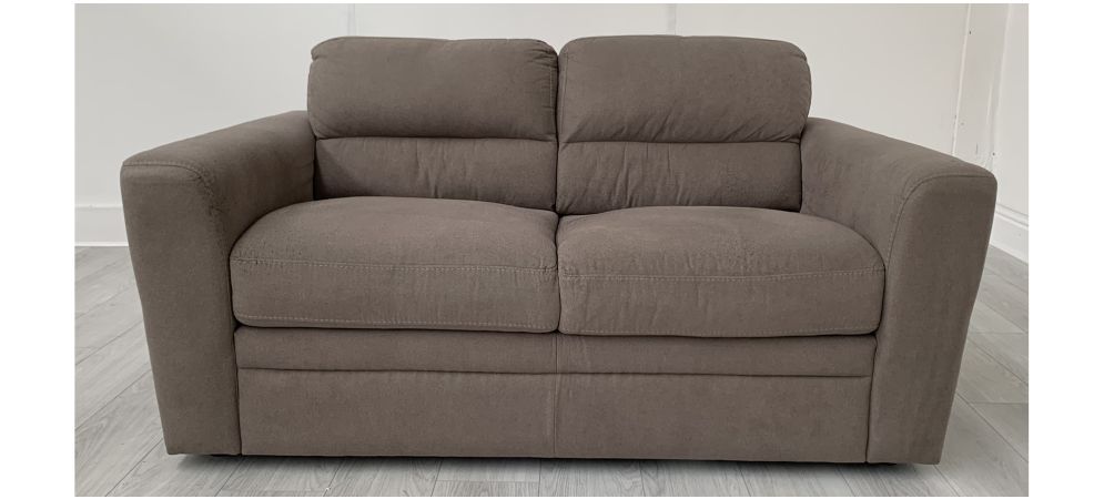 Dfs elm top leather sofa