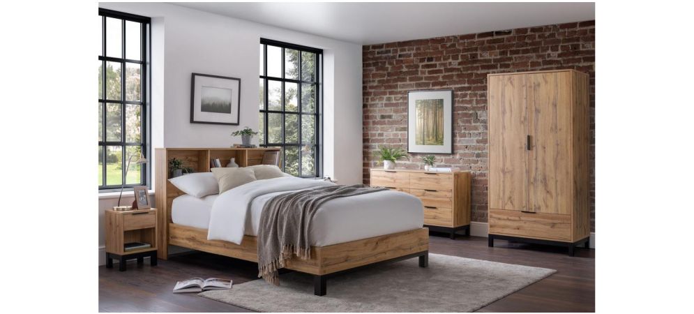 Metal on sale bookcase headboard