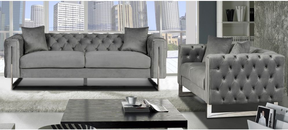 Velvet sofa set designs cheap