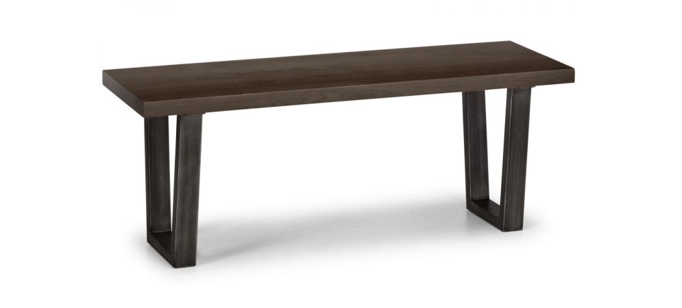 Dark oak bench discount