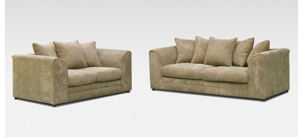 Dylan 3 2 Seater Coffee Jumbo Cord Leather Sofa World