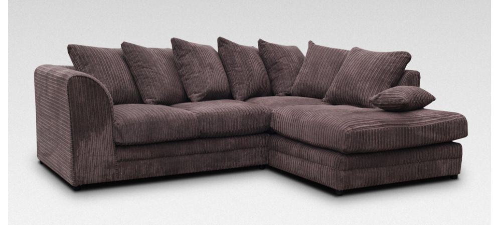 Chocolate sales corner sofa