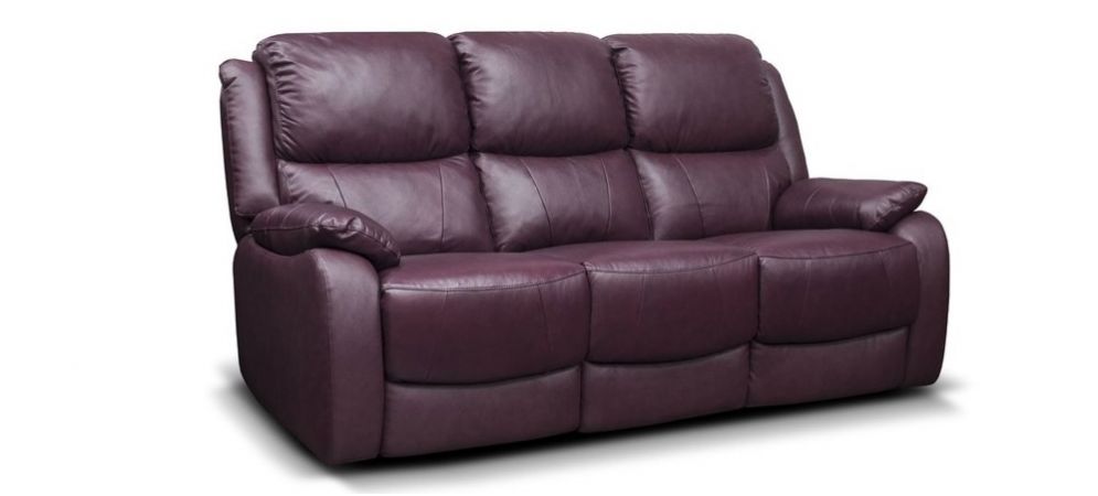 Parker Leather Sofa Set 3 2 1, Red Wine On Brown Leather Sofa