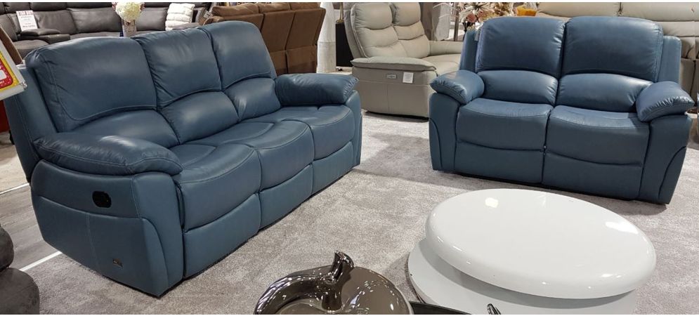 Cheap grey clearance leather sofa