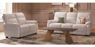 Aran 3 + 2 Cashmere Static Semi Aniline Leather Sofa Set With USB Also Available In Grey And Tan