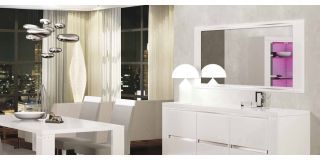 Elegance Diamond White Mirror