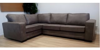 Luisa Mink LHF Square Arm Corner Sofa In Quality Durable Material