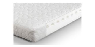 Airwave Foam Cotbed Mattress - Moisture Repellent Quilted Cover - PU Foam