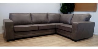 Luisa Mink RHF Square Arm Corner Sofa In Quality Durable Material